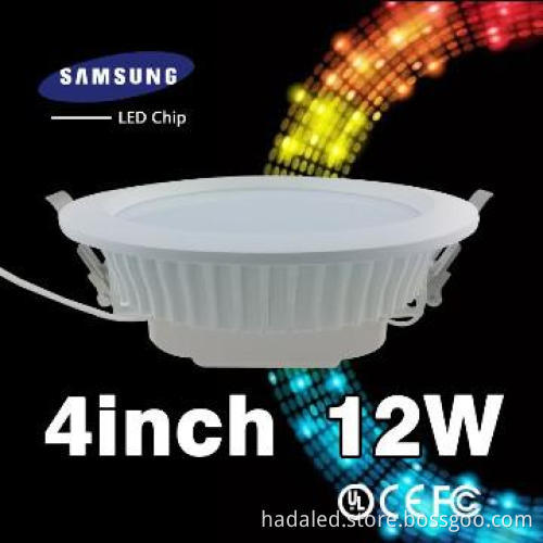 High brightness SMD ceiling LED Downlight 12W